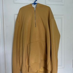 Women's Super Soft "if it were me" Large Yellow Hoodie Never Worn